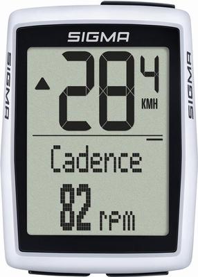 Dviračių kompiuteris Sigma Wireless BC 12.0 STS COMP308, plastikas, balta sp./juoda sp.