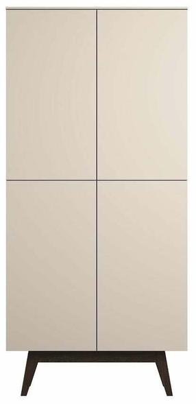 Шкаф Elme Studios Juva, серый цв./кашемир цв., 40 см x 78 см x 167.5 см