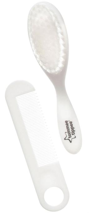 Beebi hari ja kamm Tommee Tippee TT0053, 0 kuud, valge v.