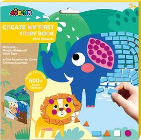 Mozaīka Avenir Create My First Story Book Wild Animals, daudzkrāsaina