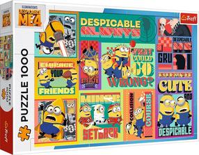 Dėlionė Trefl Gru And Minions, 48 cm x 68.3 cm, 1000 vnt., įvairių spalvų