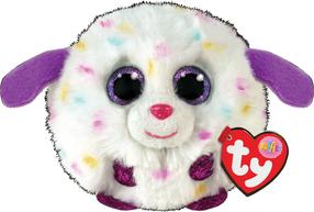Mīkstā rotaļlieta TY Puffies Munchkin Dog, balta krās., 10 cm
