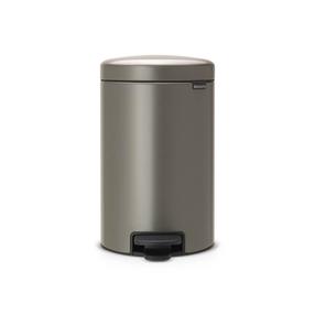 Šiukšliadėžė Brabantia NewIcon, platinum, 12 l, 41.1 cm x 25.1 cm
