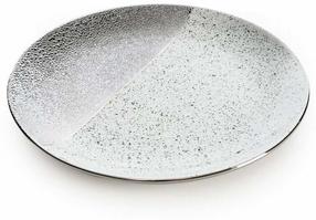 Dekoratīvais trauks Milo 01, 31 cm, balta krās./pelēka krās.
