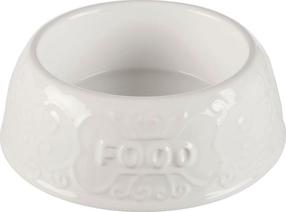 Kauss loomale Trixie Food, 0.3 l, 13 cm x 13 cm, valge v.