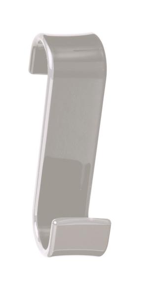 Kabliukas Gedy, 32 mm x 67 mm x 117 mm, pilka