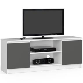TV staliukas Akord RTV K140, balta sp./grafito sp., 40 cm x 140 cm x 55 cm