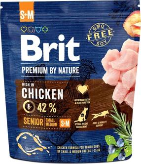Kuiv koeratoit Brit Premium Nature Senior, kanaliha, 1 kg