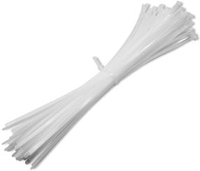Kabeļa organizators Qoltec Reusable Self-Locking Cable Ties, 400 x 7.2 mm, 100 gab., balta krās.