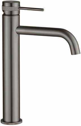 Смеситель для раковины Rea Lungo Grip High, серый цв.