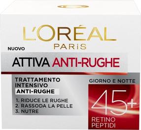 Veido kremas L’Oréal Paris Wrinkle Expert 45+, 50 ml