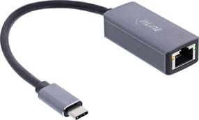 Adapteris Xilence 33380M USB Type-C Male (vyriška), RJ-45 Female (moteriška), pilka sp.
