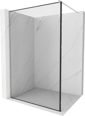 Dušo sienelė Mexen Kioto Walk-in, 90 cm x 200 cm, brushed nickel sp./grūdintas
