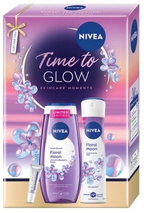 Kūno prausimosi rinkinys Nivea Time to Glow Skin Care Moments, 3 vnt.