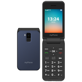 Mygtukinis telefonas MyPhone Flip, 128 MB, navy blue sp.
