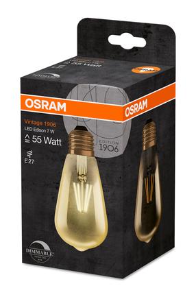 Lemputė Osram LED, ST64, 2500 °K, E27, 7.5 W, 725 lm