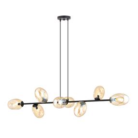 Lampa karināms Emibig Pandora 8 1264/8, E14, 8 x 10 W, dzeltena krās. / melna krās., 10 x 20 cm