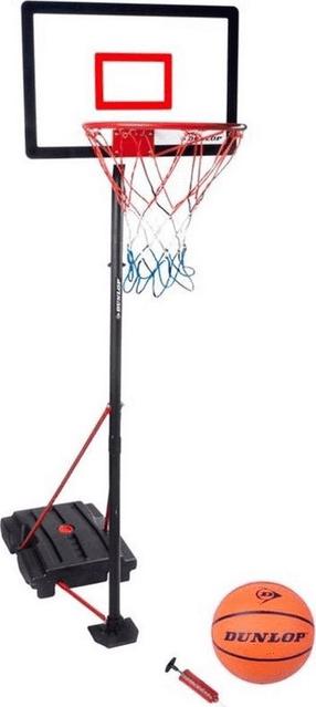Korvpallialus laua ja rõngaga Dunlop 3in1, Palliga, 165 - 205 cm