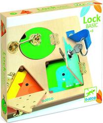 Lavinamoji lenta Djeco Basic Lock, 21 cm, ruda sp./įvairių spalvų