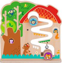 Edukacinis labirintas Tooky Toy 2in1 Activity, įvairių spalvų, 5 vnt.