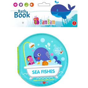Grāmatiņa BamBam Bath Book Sea Fishes 56198, daudzkrāsaina