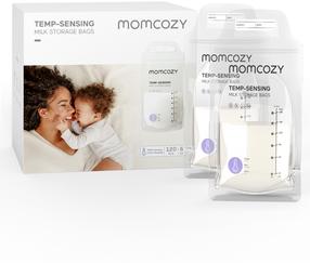 Maisiņi mātes piena uzglabāšanai Momcozy MS005-NA00NB, 0 mēn., plastmasa, caurspīdīga krās.