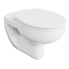 WC-pott, seinapealne Lavita Arctic, kaanega, 350 mm x 535 mm