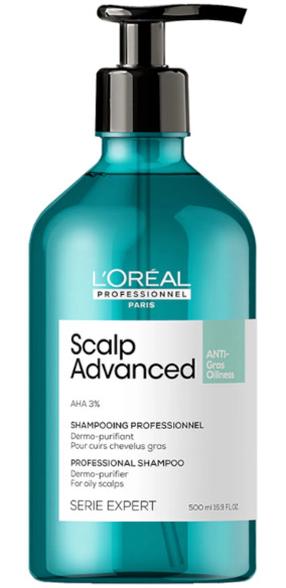 Шампунь L’Oréal Professionnel Paris Scalp Advanced Anti-oiliness Dermo-purifier, 500 мл