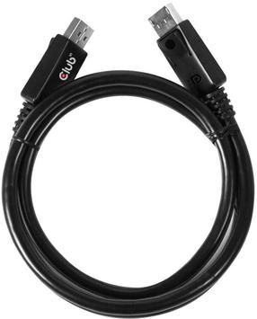 Laidas Club 3D DisplayPort 1.4 HBR3 DisplayPort male, Displayport male, 2 m, juoda