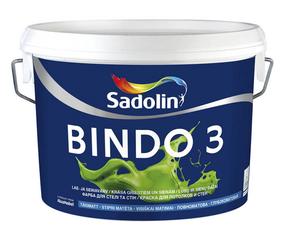 Dažai Sadolin Bindo 3, balta sp., 2.5 l