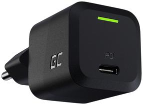 Telefoni laadija Green Cell CHARGC06, USB-C, must v., 22 W