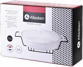 Marmīts Allesken Modern Kitchen, 1100 ml, 27.6 cm x 18.7 cm x 6.2 cm, balta krās., akmens masa