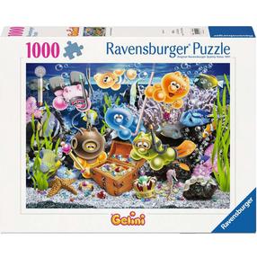 Pusle Ravensburger Gelini In Underwater Fun, 50 cm x 70 cm, 1000 tk, mitmevärviline