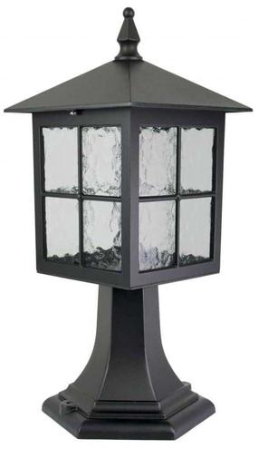 Pastatomas lauko šviestuvas Su-Ma Wenecja, 60W, E27, IP43, juoda sp., 18.5 cm x 45 cm