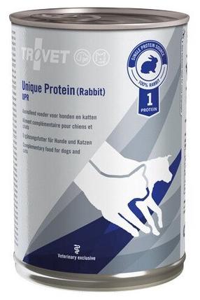 Šlapias kačių maistas Trovet Unique Protein Rabbit, triušiena, 0.4 kg
