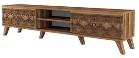 TV staliukas Kalune Design Class, riešuto sp., 180 cm x 35 cm x 44 cm