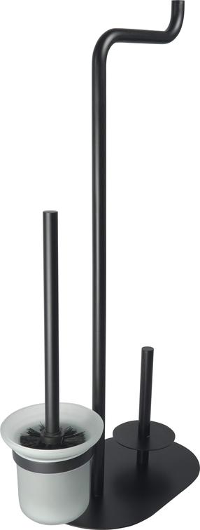 Tualetinio popieriaus laikiklis Deante Silia, juoda sp., 15 cm x 60 cm x 31.2 cm