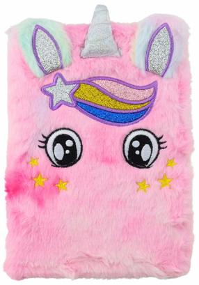 Užrašų knygelė Lean Toys Unicorn, linijomis, 16 x 22 cm, rožinė sp.