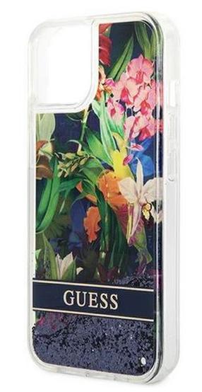 Telefono dėklas Guess Flower Liquid Glitter, įvairių spalvų, Apple