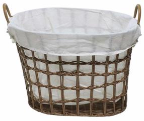 Skalbinių krepšys Kipit, 40 l, ruda sp., 55.6 cm x 42.5 cm x 10 cm