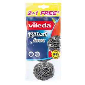 Metalinis šveistukas Vileda, sidabro, metalas, 3 vnt.