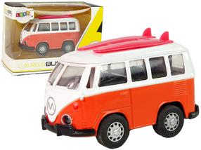 Žaislinis autobusas Lean Toys Luxurious Bus 14008, balta sp./raudona sp.