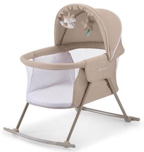Mazuļu ceļojumu šūpulis KinderKraft Lovi 88 x 61 cm, smilškrāsas
