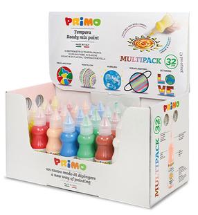 Värv guašš Primo, 50 ml, 8 värv., 32 tk