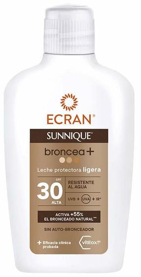 Päevituse hoolduspiim Ecran Sunnique Broncea+ SPF30+, 200 ml