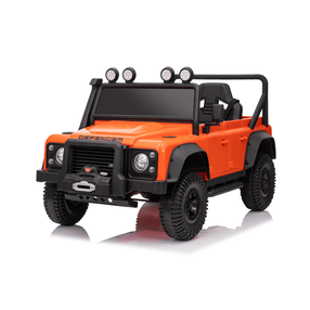 Детский электромобиль Hatis Land Rover Defender, oранжевый цв.