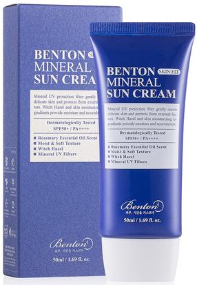 Крем для ухода за загаром Benton Skin Fit Mineral Sun SPF50+, 50 мл
