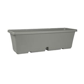 Gėlių vazonas Domoletti TBTISB60-125, plastikinis, 60 cm x 17 cm, Ø 60 cm, pilka sp.
