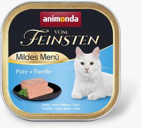 Mitrā kaķu barība Animonda Vom Feinsten Mildes Menu, tītara gaļa/forele, 0.1 kg