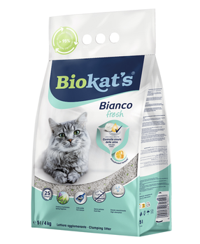 Kačių kraikas Gimborn Biokats Bianco Fresh, bentonitas, 5 l